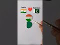 Indian 🇮🇳 Pakistan 🇵🇰 Flag Painting on coin|| #shorts #flag drawing #Arsh Arty World 🙏👍👉🌎🇮🇳❤️🇵🇰💕