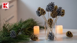 Kaufland | Xmas DIY | Украса от шишарки