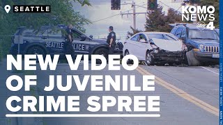 Seattle juveniles face felony charges after crime spree ends in multi-car crash