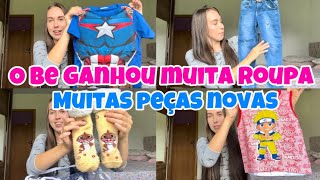 MOSTREI TODAS AS ROUPAS QUE O BE GANHOU l MUITAS PEÇAS DE MARCA