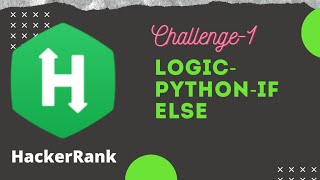 HackerRank python IF-else Challenge logic | Tamil | PyPro