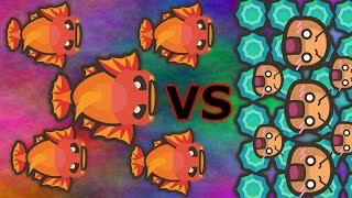 [TAMING.IO] FISHES VS BASES! *5 FISHES SOOO OP*