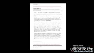 USE OF FORCE, Oregon DPSST Unarmed Security v1 5 - Prep Course content from ACADEMYTRAINING.org