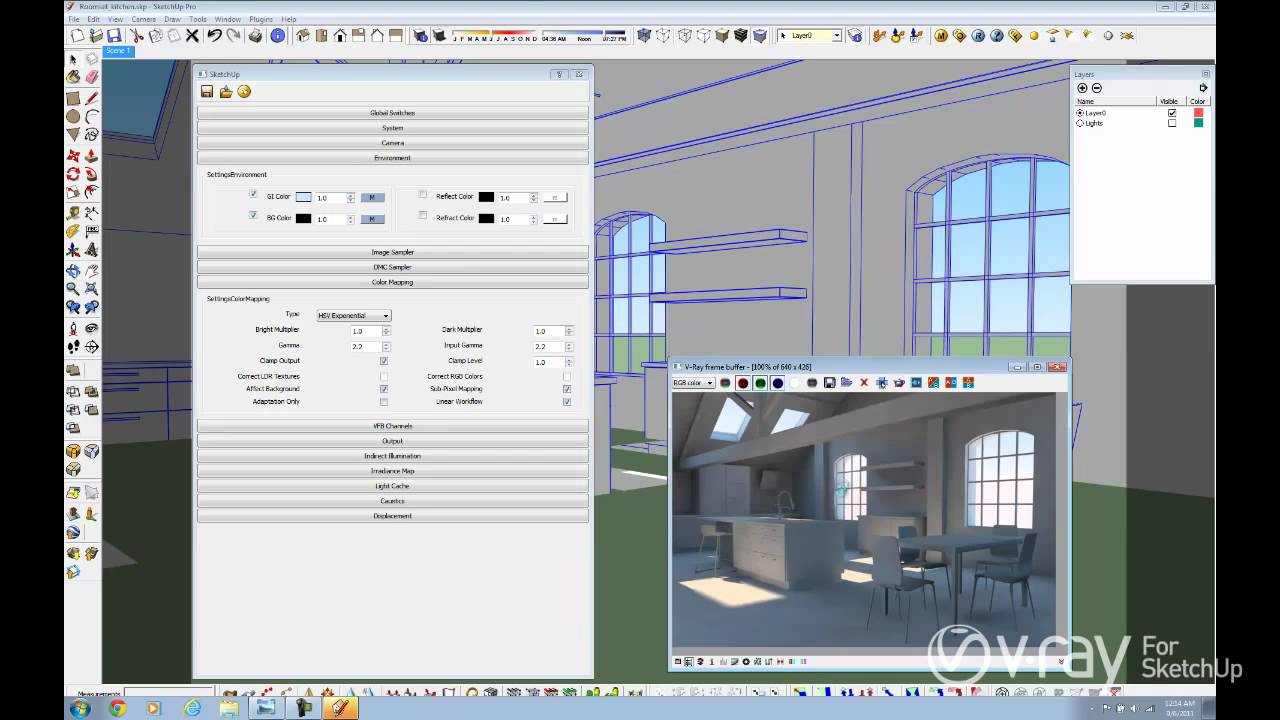 Cara Settings Render Vray Sketchup 8 Interior | Psoriasisguru.com