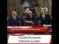 İsraildə fövqəladə hökümət quruldu