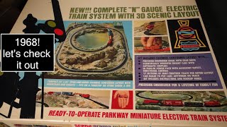 Parkway N Scale layout with Arnold Rapido Baldwin VO-1000 engine