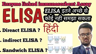 ELISA | Enzyme linked immunosorbent assay | ELISA Test | Types of ELISA | Direct and Indirect ELISA