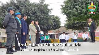 PASEO E IZAMIENTO DEL PABELLÓN NACIONAL - LA TINGUIÑA - ICA - PERÚ