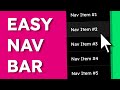 How to Create a Responsive Navbar with HTML, CSS & JavaScript