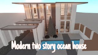 Roblox Welcome To Bloxburg Aesthetic Two Story House 36k - welcome to bloxburg roblox ocean mansion