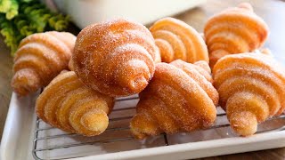 ความอร่อยที่ไม่ควรพลาด! Donut Croissant  แป้งสูตรใหม่ นวดน้อยนุ่มนาน ไม่อมน้ำมัน🥐🍩| Ep-776 | @mine.k