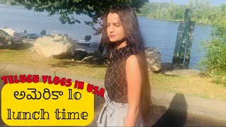 telugu vlogs usa || indian vloggers || అమెరికా lo lunch time