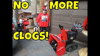 WHY NO MORE CLOGS On Honda HSS Snowblowers ! IMPELLER Kit INSTALL