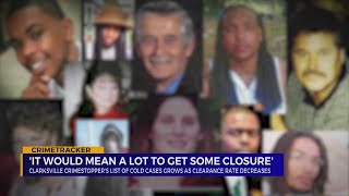 Clarksville Crime Stoppers adds names to Cold Case list, urging the public send tips to give familie