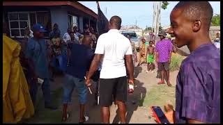 Masquerades Dance at Isese Day in Ogun Waterside