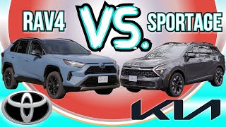 All-new 2023 Kia Sportage VS Updates 2022 Toyota RAV4 comparison