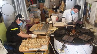 Korean traditional handmade confectionery store 40년 전통! 반죽부터 직접 만드는 100%수제 전통과자! /Korean street food