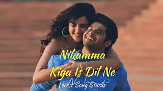 Nikamma Kiya Is Dil Ne_Latest Bollywood Song Status || Amaal Malik || (Nikamma) New Song Status