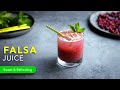 Falsa Sherbet | Tasty Indian Berry Summer Drink | Quick & Easy Falsa Juice Recipe