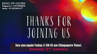 19 January 2025, Sunday 1st Service