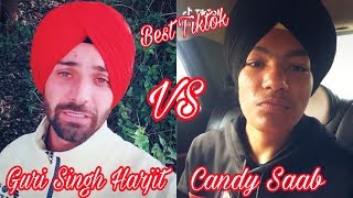 ⭐Guri Singh harjit VS Candy Saab Latest Tiktok videos | Latest Musically videos | Best Tiktok 😉👌