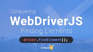 01 - Finding Elements in WebdriverJS