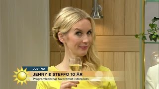 Här överraskas Jenny och Steffo på tioårsdagen - Nyhetsmorgon (TV4)