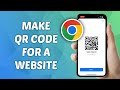 How to Create QR Code for a Webpage in Google Chrome