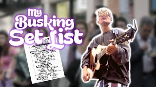 My Busking Set List & How To Write One