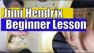 Jimi Hendrix style for beginner - Double stops over major and minor chords.