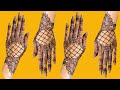 mehndi designs back side simple and easy stylish |mehndi design simple full hand front back side