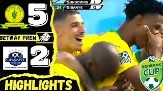 Mamelodi Sundowns vs sibanye golden stars | All goals | Highlights | Nedbank Cup