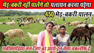 450 Bhed-Bakri Palan Chhattisgarh।। 450 भेड़-बकरी पालन छत्तीसगढ़ में।। 450 Goat \u0026 Sheep Farming cg