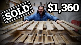 Turning 3 Free Pallets into a $1,360 Desk
