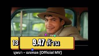 30 อันดับเพลงไทยที่มียอดวิวสูงสุดใน Youtube เดือน ม.ค.68