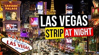 LAS VEGAS STRIP AT NIGHT, Nevada, USA.