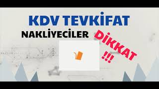 Taşımacılar Nakliyeciler için KDV Tevkifatı - Tüm Detaylar