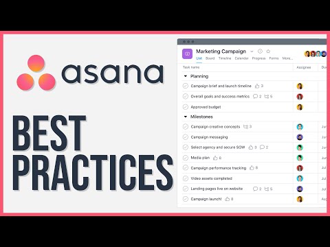 Asana Project Management Best Practices 2024