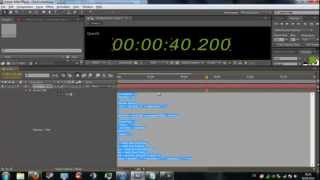 After Effects: Tutorial | How to create a digital timer / clock / countdown