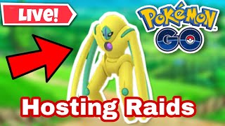 🔴LIVE NOW!! SHINY DEFENSE DEOXYS RAIDS!! (POKEMON GO)
