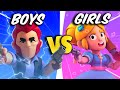 BOY Gamers vs GIRL Gamers in BRAWL STARS (Who Will Win???)