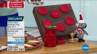 Kitchen HQ Set of 3 8piece Cookie Stamp Set