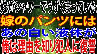 【修羅場】嫁がシャワーでうずくまっていた。嫁のパンツにはあの白い液体が、俺は理由を知り犯人に復讐。