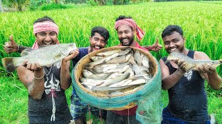 মামা বাড়ির মাঠের পুকুর ছেচে,আগের থেকে অনেক বেশি মাছ পেলাম@SundarbanNaturalVlog-kp1ww