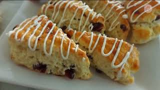 แครนเบอร์รี่ สโคน นุ่ม ฟู เบา ไม่ฝืดคอ Easy English Style Cranberry Scones