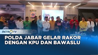 Antisipasi Gangguan Kemananan, Polda Jabar Gelar Rakor dengan KPU dan Bawaslu