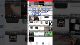 How to recover deleted videos for iPhone