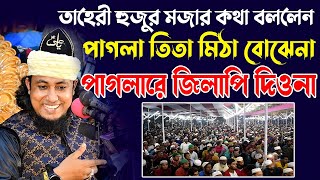 তাহেরী হুজুর মজার কথা বললেন পাগলা তিতা মিঠা বোঝেনা পাগলারে জিলাপি দিওনা