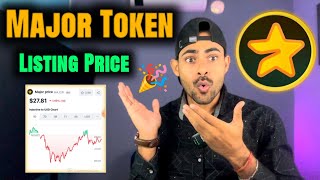 $MAJOR Token Listing PRICE Prediction $27🤩|| Major Airdrop Price | Major Token Withdrawal Listing