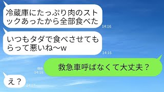 招いていないのに勝手に我が家に遊びに来て、冷蔵庫の食べ物を全部食べる泥ママ。「今日はお肉がいっぱいあるね、全部いただくよ！」→それがペット用のエサだと伝えた時のそのママの反応が面白かったww